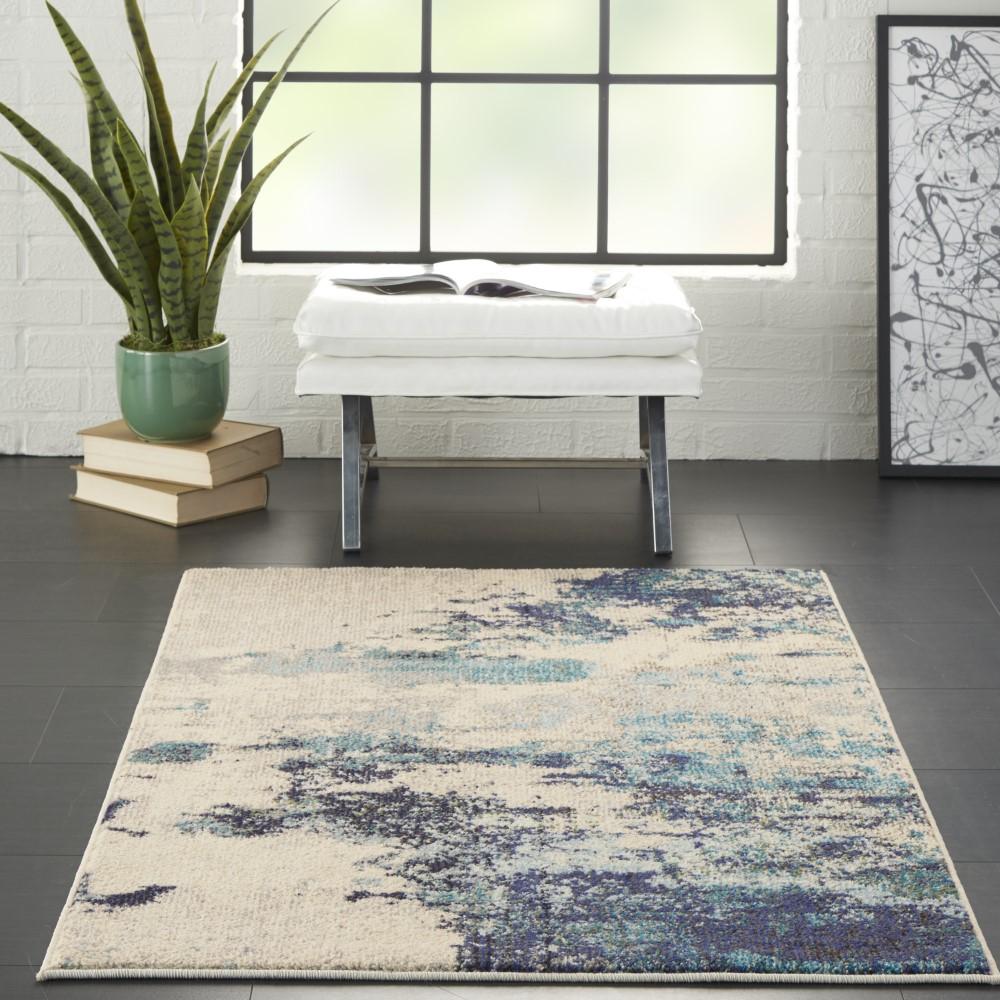 Nourison - Celestial CES02 IVTBL 3x5 Abstract Area Rug - CES02-99446740045 veiw 2