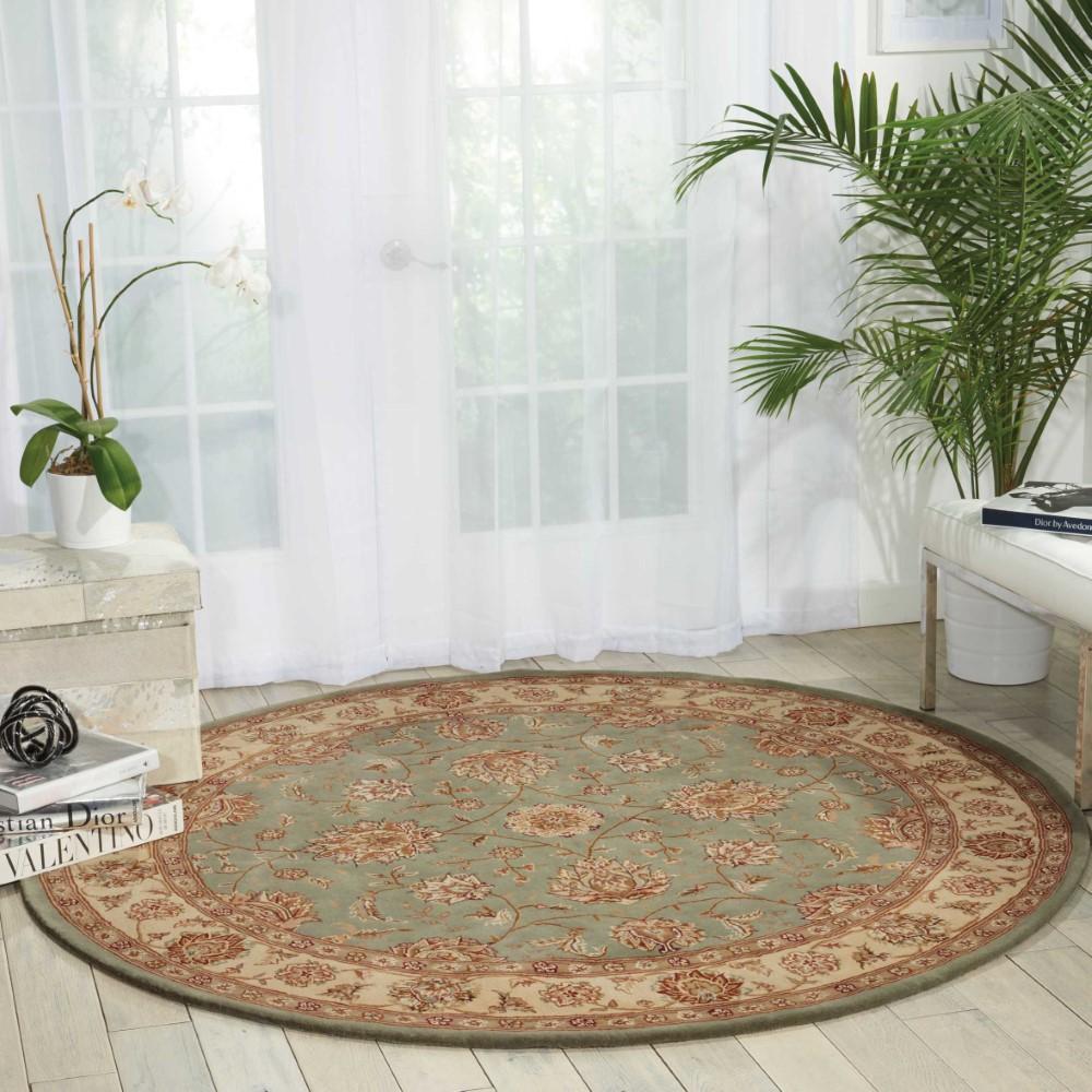 Nourison - 2000 2210 Blue 6 x Round Area Rug - 2210-99446593337 veiw 2