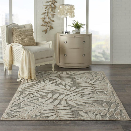 Nourison - Aloha 6x9 Cream Patio Area Rug - ALH18-99446768957 veiw 2