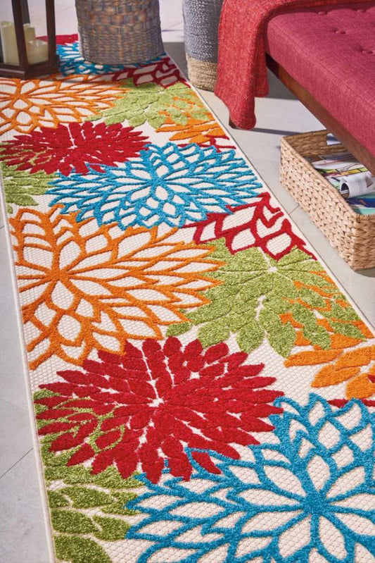 Nourison - Aloha ALH05 23in x 10 Green Indoor-outdoor Area Rug - ALH05-99446421845 veiw 2