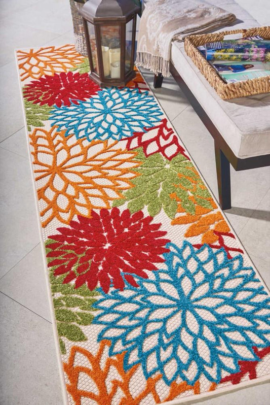 Nourison - Aloha ALH05 23in x 8 Green Indoor-outdoor Area Rug - ALH05-99446421821 veiw 2