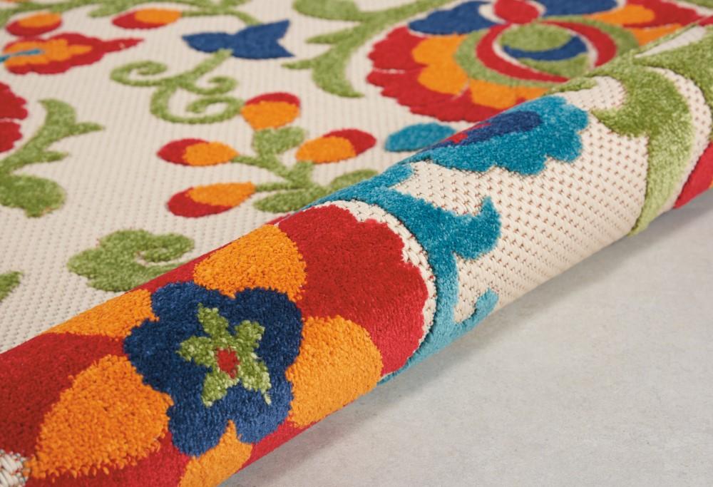 Nourison - Aloha ALH17 Multicolor 710in x Round Large Indoor-outdoor Rug - ALH17-99446215888 veiw 4