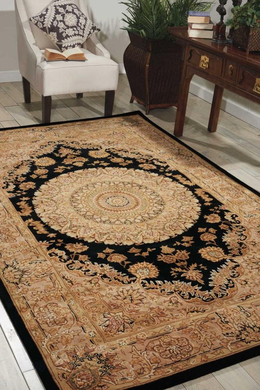 Nourison - 2000 2233 Black 56in x 86in Area Rug - 2233-99446534736 veiw 2