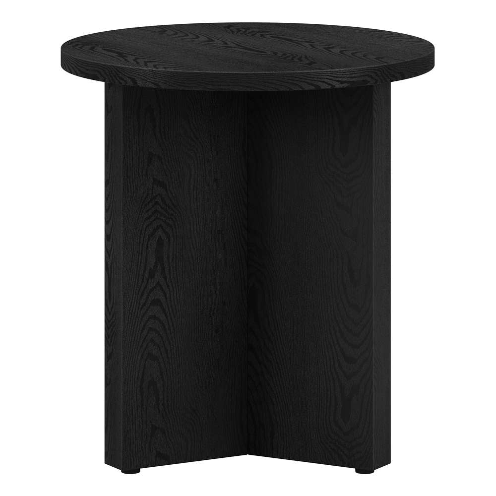 Hudson & Canal - Anders 20in Wide Round Side Table in Black Grain - ST1925 veiw 5