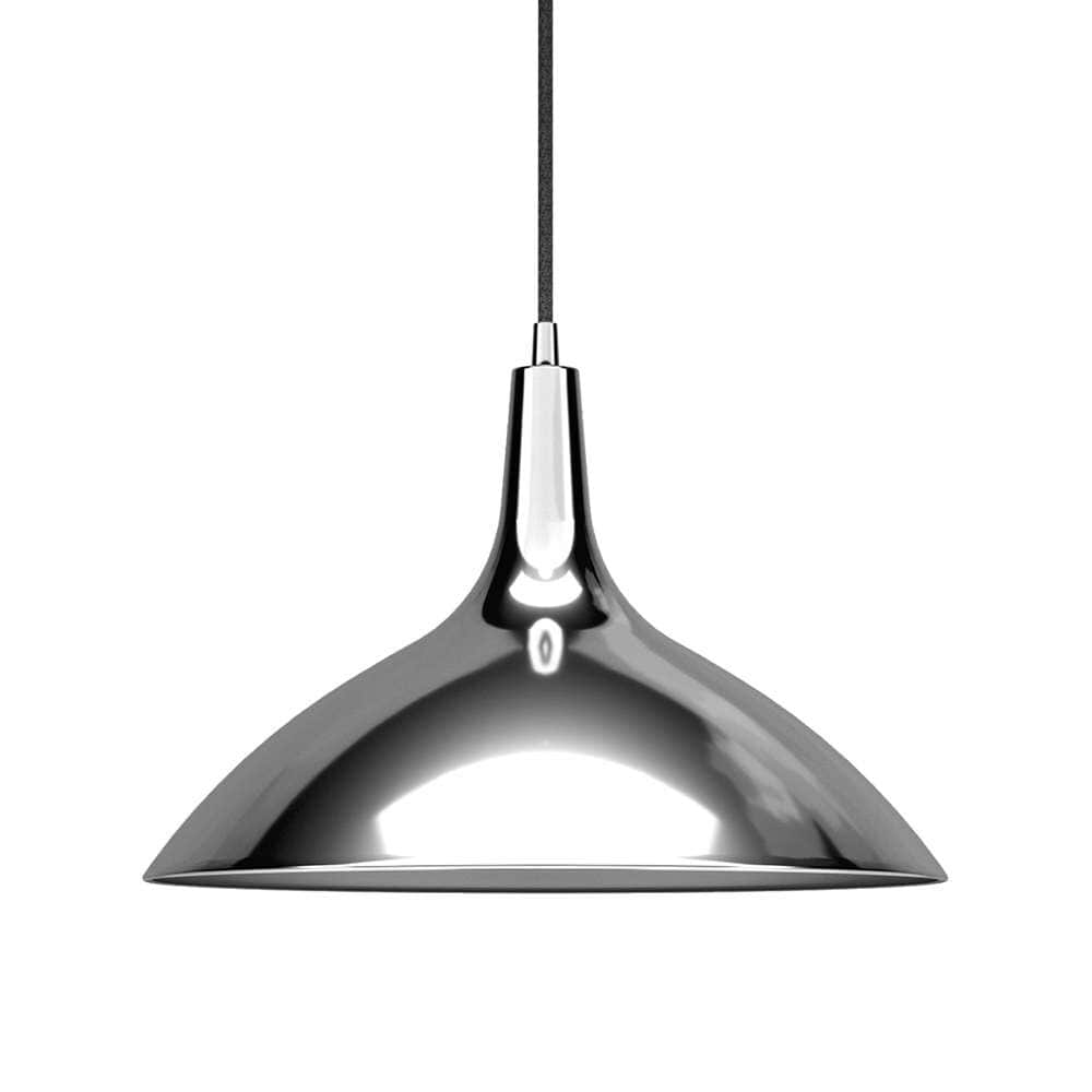 Hudson & Canal - Barton 14in Wide Pendant with Metal Shade in Polished Nickel/Polished Nickel - PD0763 veiw 4