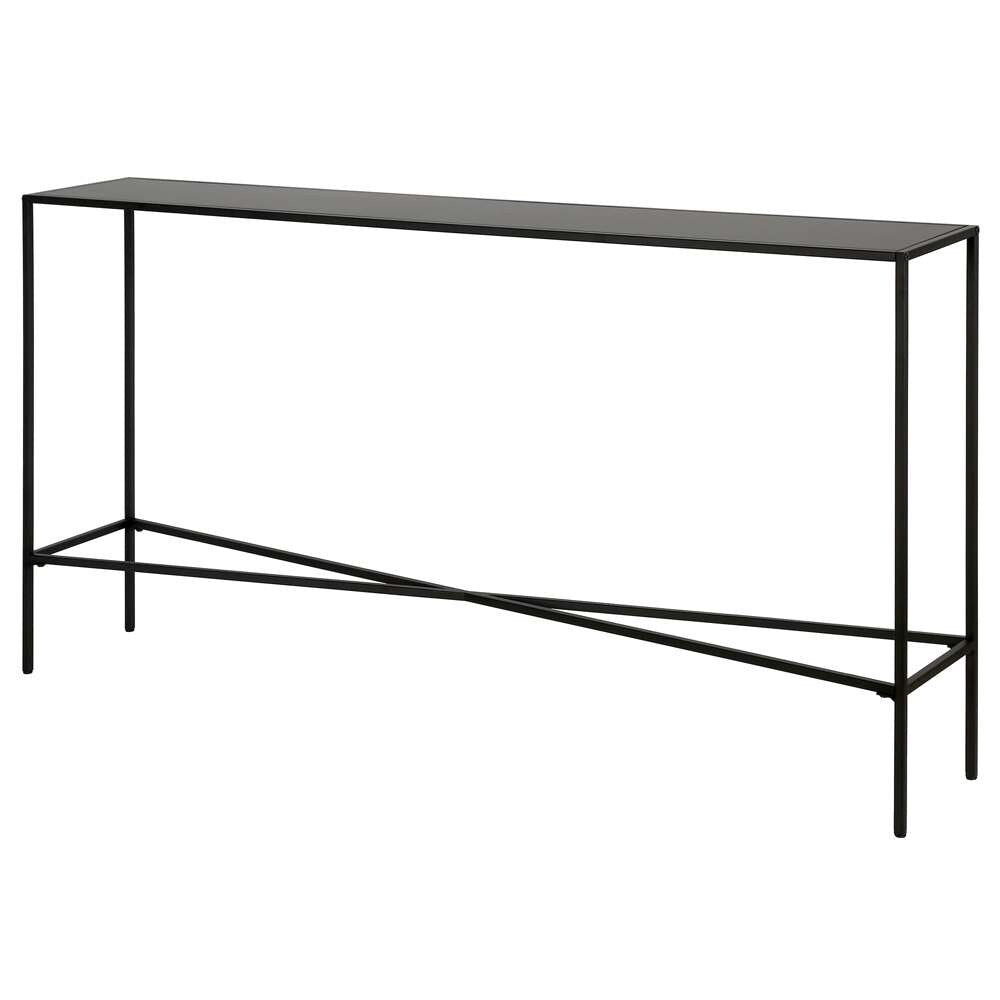 Hudson & Canal - Henley 55in Wide Rectangular Console Table with Metal Top in Blackened Bronze - AT0823 veiw 4