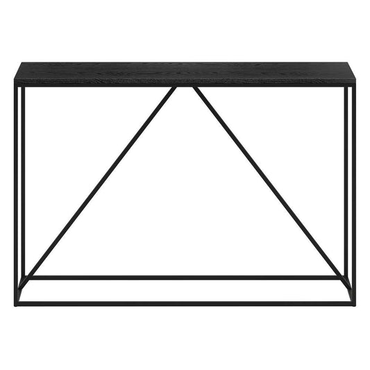 Hudson & Canal - Nia 45in Wide Rectangular Console Table in Blackened Bronze/Black Grain - AT1524 veiw 3