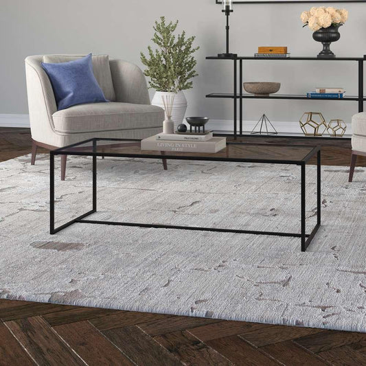 Hudson & Canal - Pico 47.25in Wide Rectangular Coffee Table in Blackened Bronze - CT1661 veiw 2