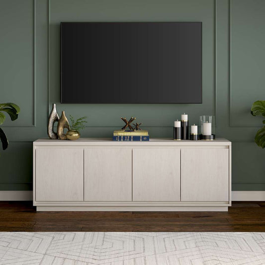 Hudson & Canal - Presque Rectangular TV Stand for TVs up to 75in in Alder White - TV1943 veiw 2