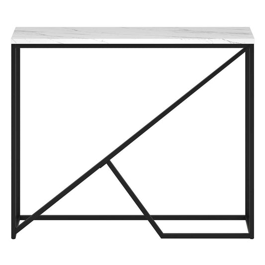 Hudson & Canal - Stella 36in Wide Console Table with Faux Marble Top in Blackened Bronze - AT1752 veiw 3