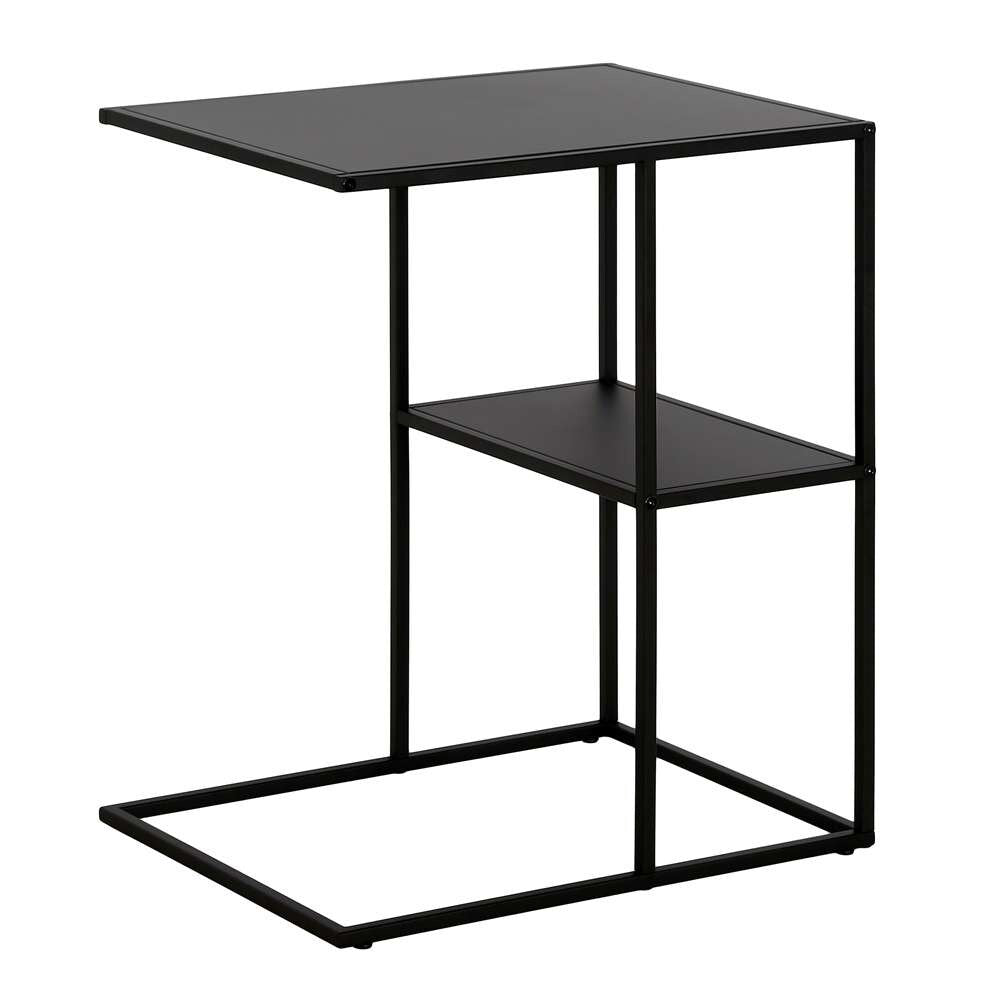 Hudson & Canal - Winthrop 20in Wide Rectangular Side Table in Blackened Bronze - ST1356 veiw 4