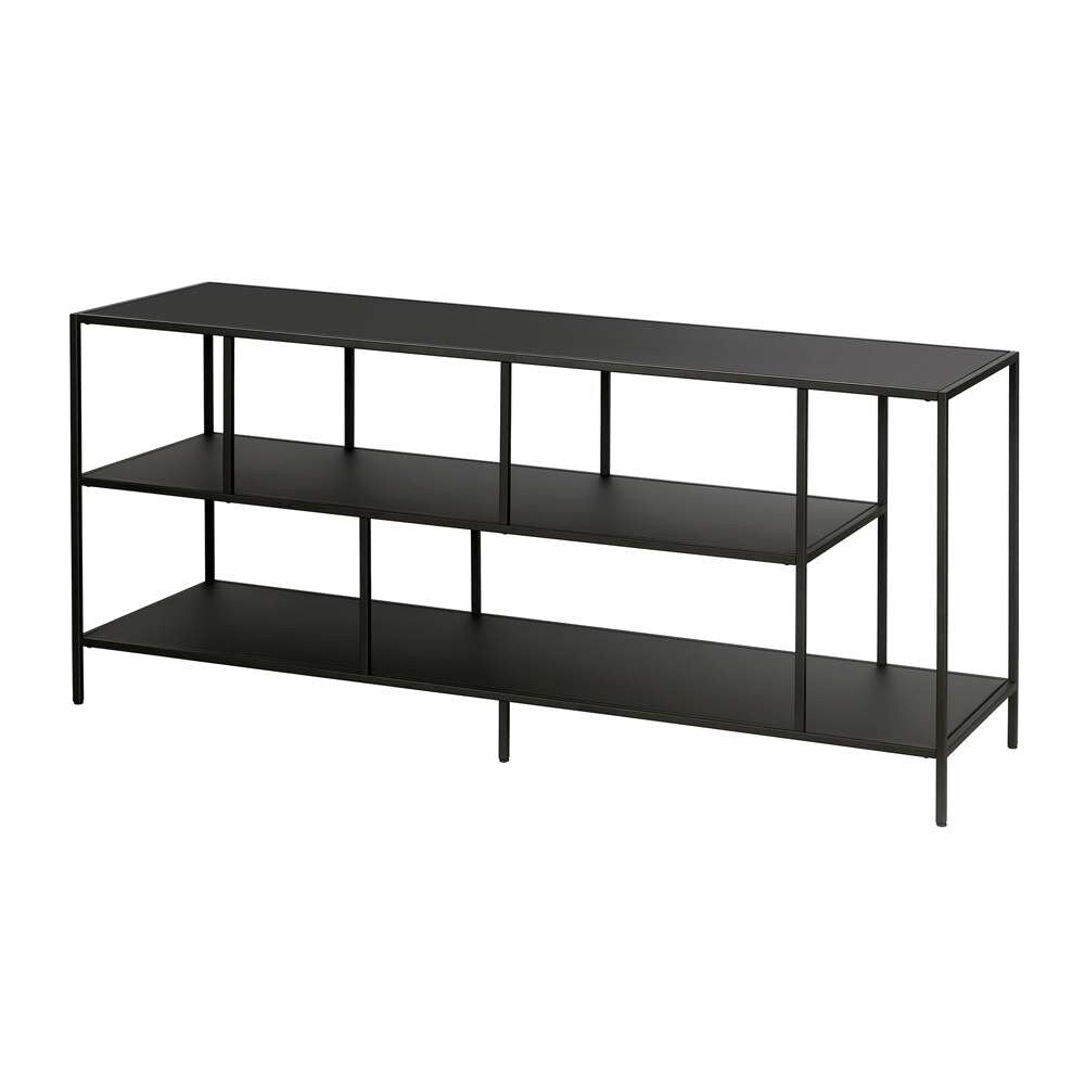 Hudson & Canal - Winthrop Rectangular TV Stand with Metal Shelves for TVs up to 60in in Blackened Bronze - TV0283 veiw 4