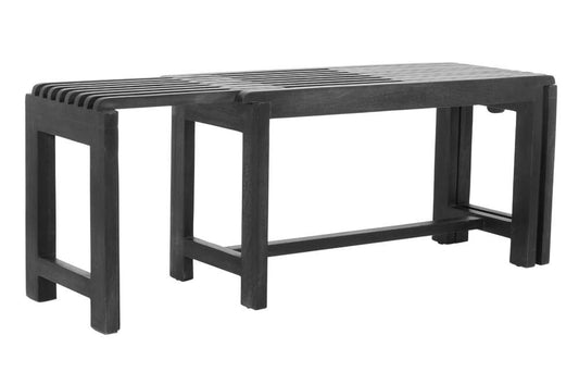 Jofran - Bradford Extendable Solid Mango Hardwood Bench - Grey - 1730-191G veiw 2