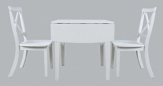 Jofran - Eastern Tides Three Piece Cross-Back Coastal Dining Set - 2146-30370KDKT veiw 2