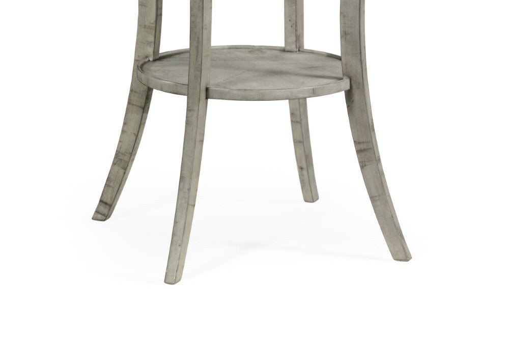 Jonathan Charles Fine Furniture - Casually Country Quatrefoil Lamp Table in Rustic Grey - 491043-RGA veiw 5