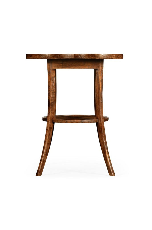 Jonathan Charles Fine Furniture - Casually Country Quatrefoil Lamp Table in Walnut - 491043-CFW veiw 2