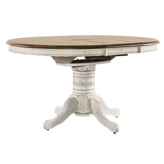 Liberty Furniture - Carolina Crossing 3 Piece Pedestal Table Set - 186W-CD-3PDS veiw 2