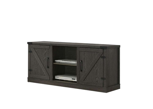 Lilola Home Salma Dark Gray 58in Wide TV Stand with 2 Open Shelves and 2 Cabinets - 97007-lilola veiw 2