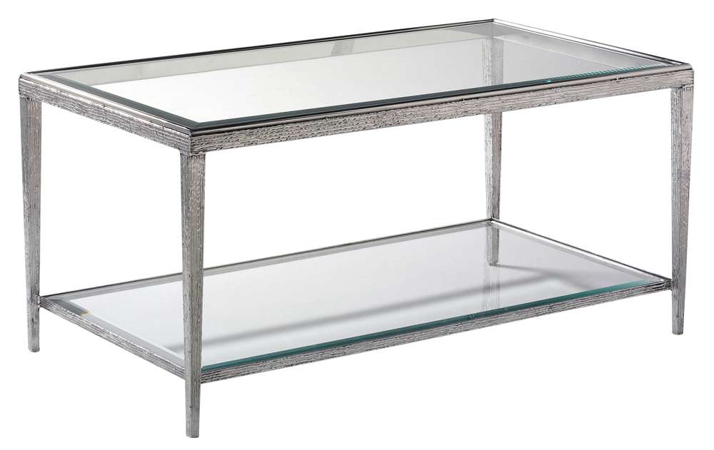 Maitland Smith - Jinx Nickel Rectangle Cocktail Table - HM1015C veiw 1