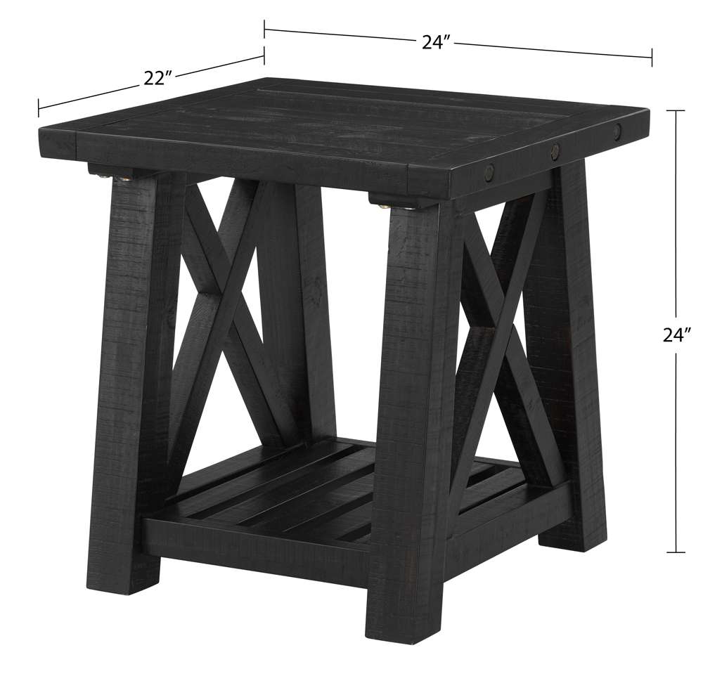 Martin Svensson Home - Bolton 55in Solid Wood Sofa Table, Black Stain - 840142 veiw 7