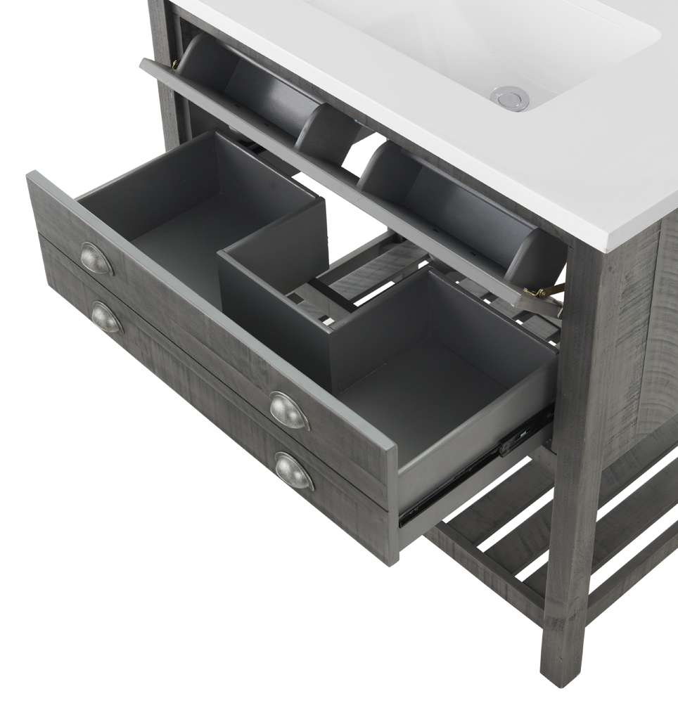 Martin Svensson Home - Monterey 37in Bathroom Vanity, Gray - 4906936 veiw 9