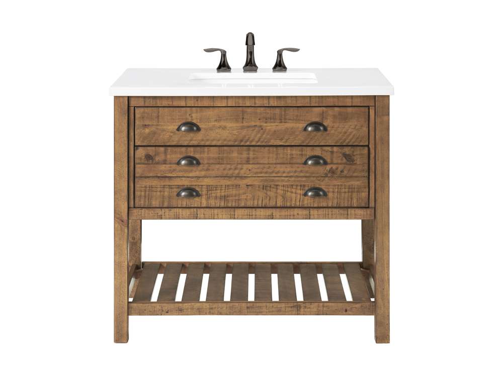 Martin Svensson Home - Monterey 37in Bathroom Vanity, Natural - 4906436 veiw 9