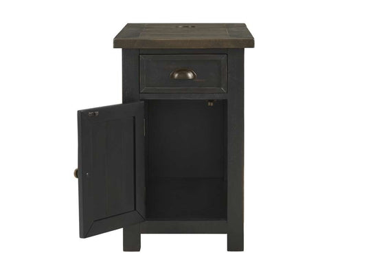 Martin Svensson Home - Monterey Chairside Table with Power, Black and Brown - 890672 veiw 4