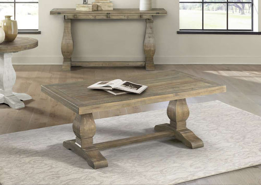Martin Svensson Home - Napa Pedestal Coffee Table, Reclaimed Natural - 860124 veiw 2