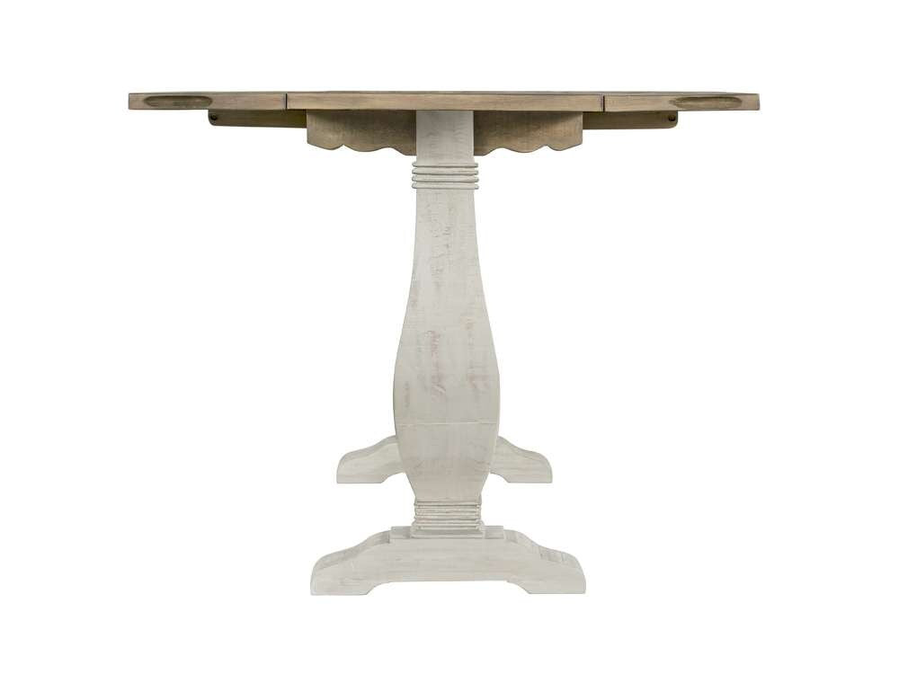 Martin Svensson Home - Napa Pedestal Flip Top Sofa Table, White Stain and Reclaimed Natural - 860156 veiw 6