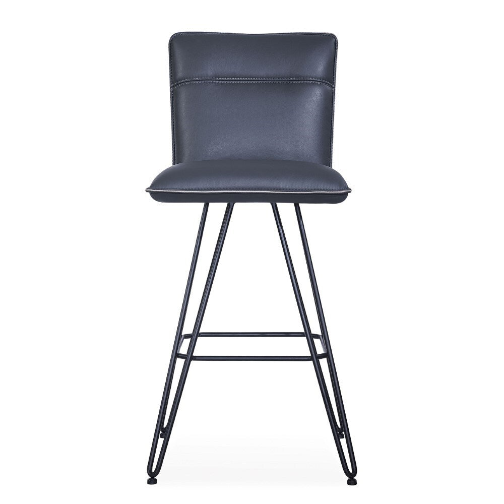 Modus Furniture - Demi Hairpin Leg Swivel Bar Stool in Cobalt (Set of 2) - 9LE868D veiw 3
