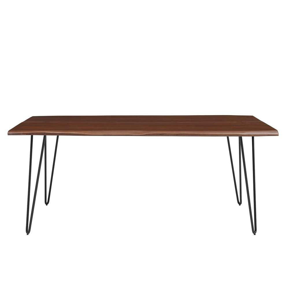 Modway - Ardor 74in Live Edge Acacia Wood Acacia Wood Dining Table - EEI-6070-BLK-WAL veiw 3