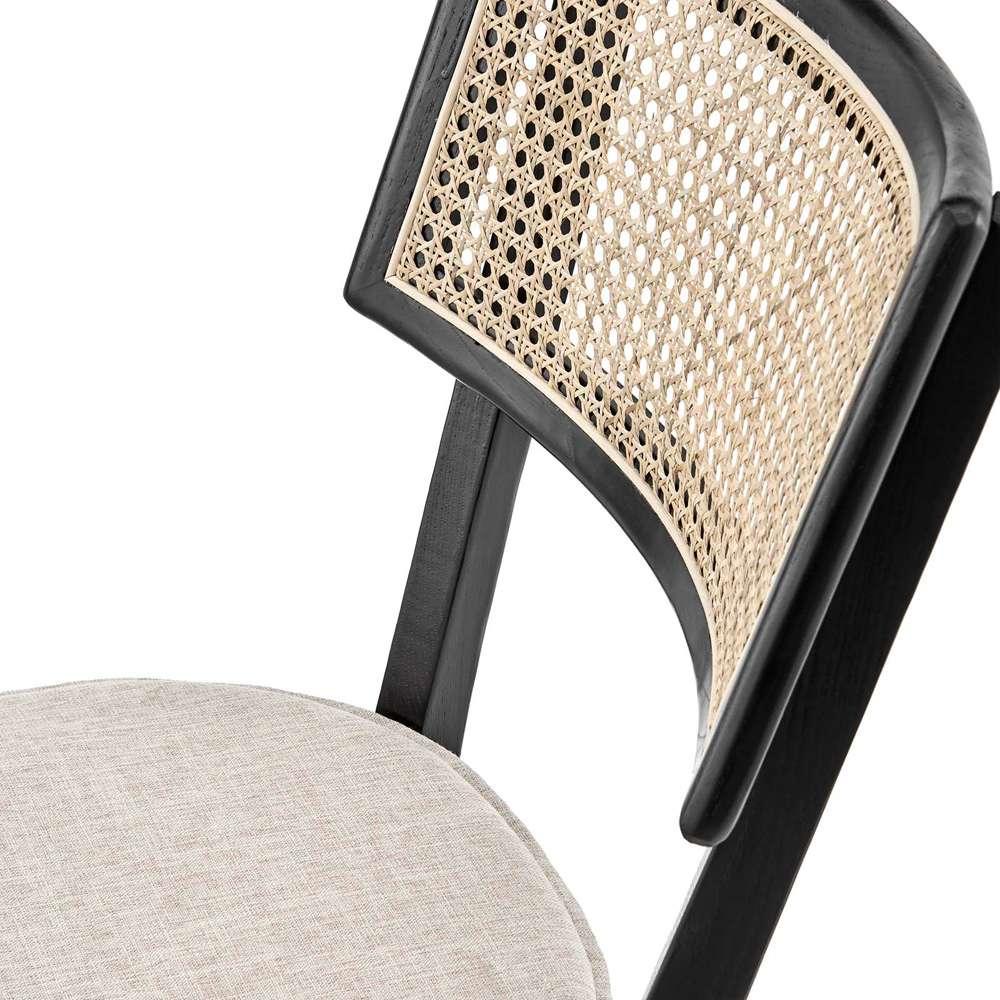 Modway - Caledonia Wood Dining Chair (Set of 2) - EEI-6080-BLK-BEI veiw 6