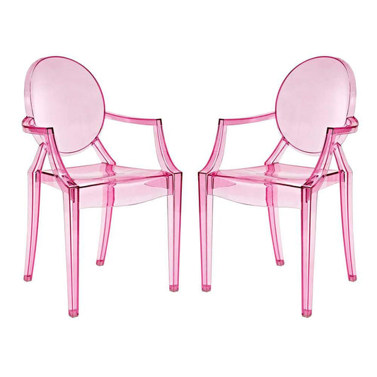 Modway - Casper Dining Armchairs (Set of 2) - EEI-905-PNK veiw 2
