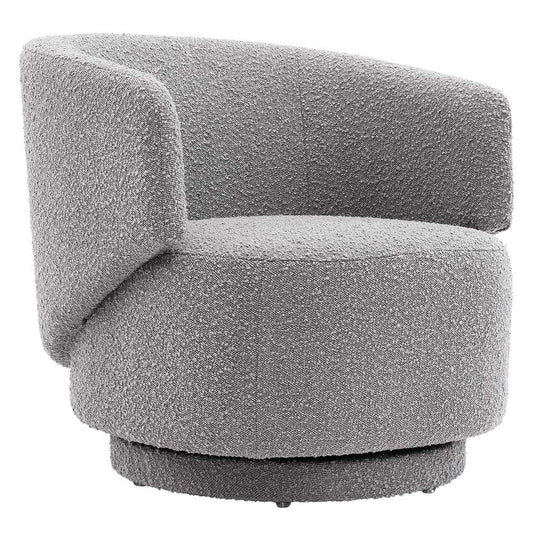Modway - Celestia Boucle Fabric Swivel Chair - EEI-6357-LGR veiw 2