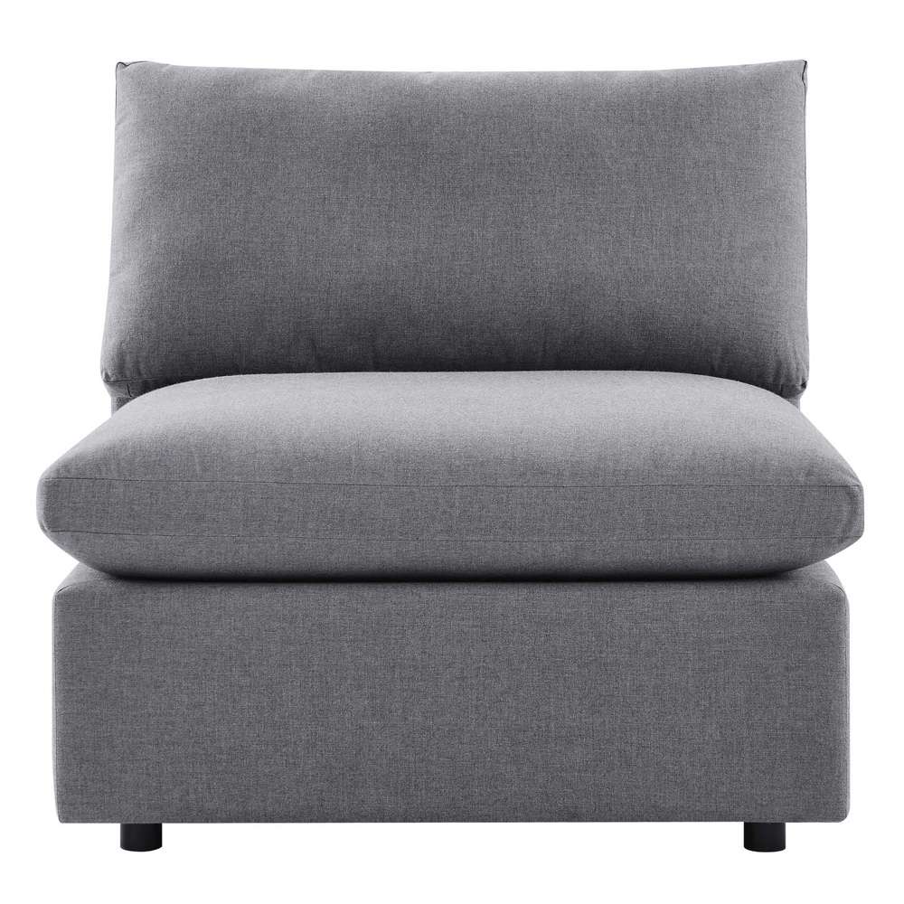 Modway - Commix Sunbrella Outdoor Patio Armless Chair - EEI-4905-SLA veiw 6