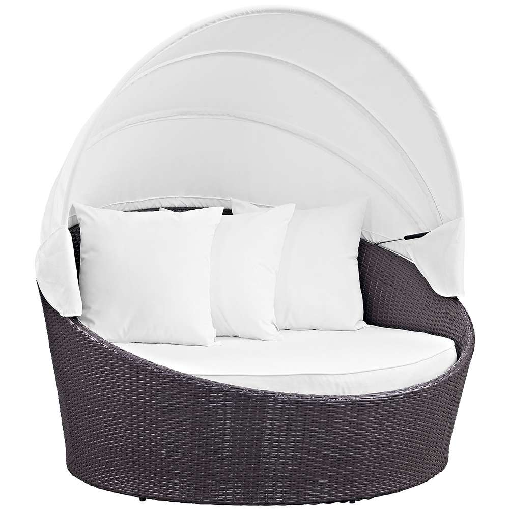 Modway - Convene Canopy Outdoor Patio Daybed - EEI-2175-EXP-WHI veiw 1