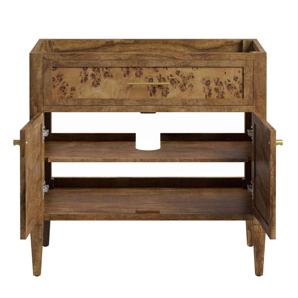 Modway - Elysian 36in Wood Bathroom Vanity Cabinet (Sink Basin Not Included) - EEI-6139-BRN veiw 6