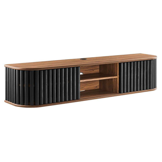 Modway - Fortitude 63in Wall-Mounted TV Stand - EEI-6528-WAL-BLK veiw 2