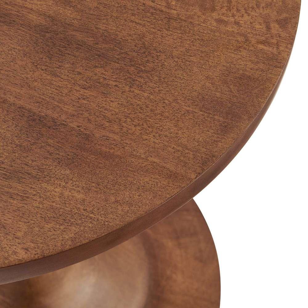 Modway - Lina Round Mango Wood Side Table - EEI-6573-WAL veiw 5