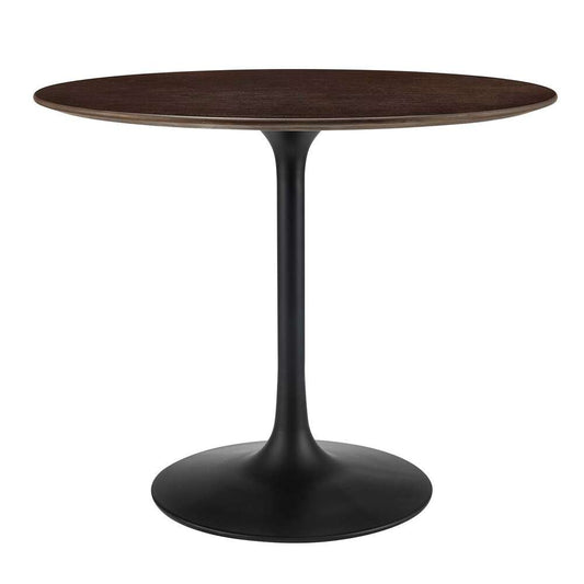 Modway - Lippa 36in Round Wood Grain Dining Table in Black Cherry Walnut - EEI-4862-BLK-CHE veiw 2