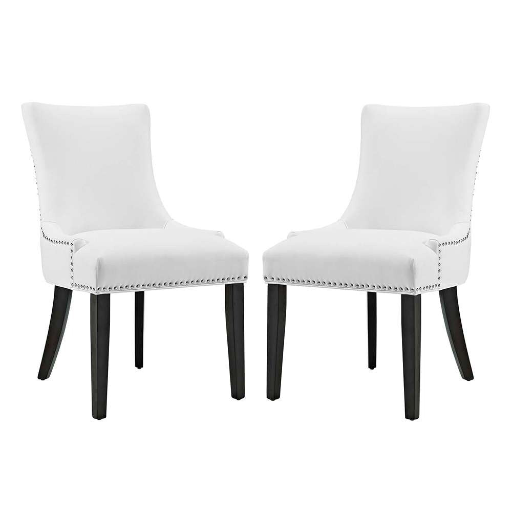 Modway - Marquis Dining Chair Faux Leather (Set of 2) - EEI-3498-WHI veiw 1