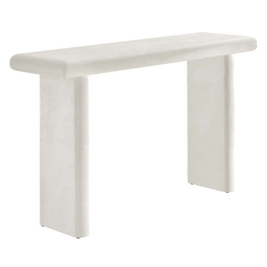 Modway - Relic Concrete Textured Console Table - EEI-6577-WHI veiw 2