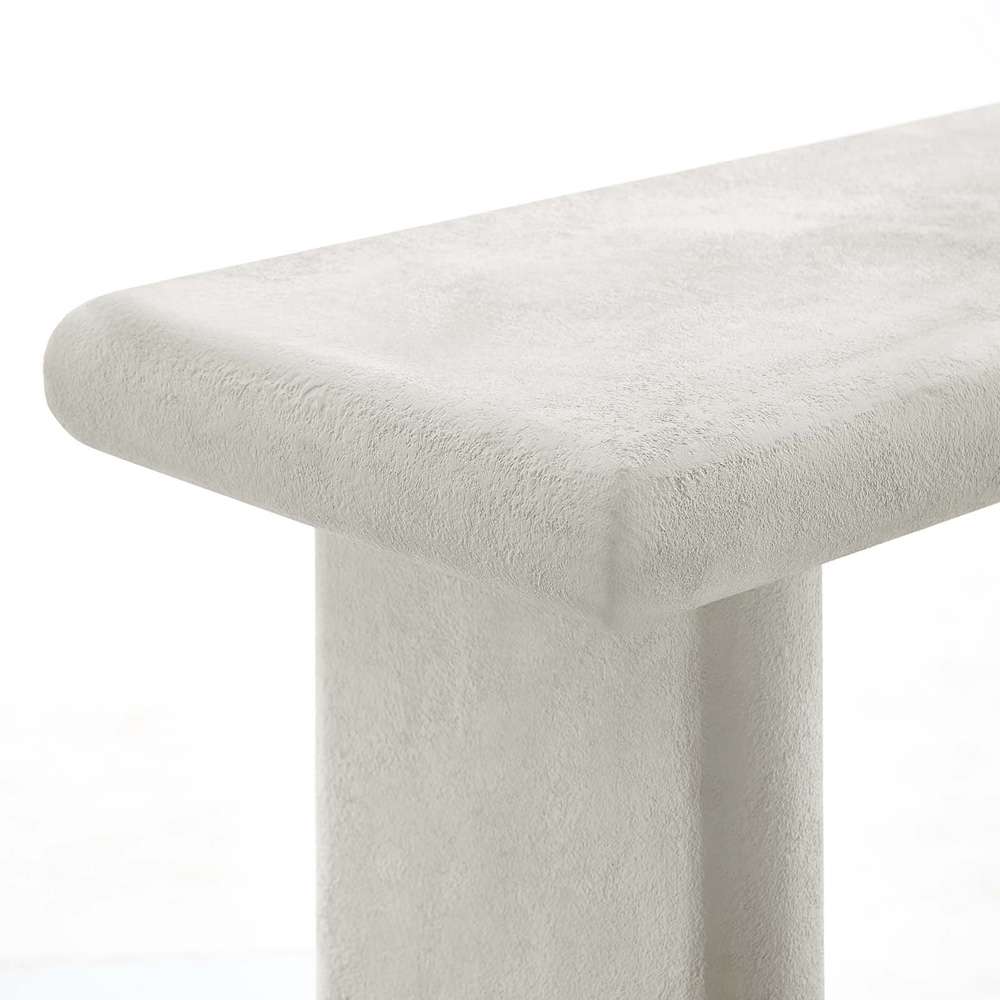 Modway - Relic Concrete Textured Console Table - EEI-6577-WHI veiw 6