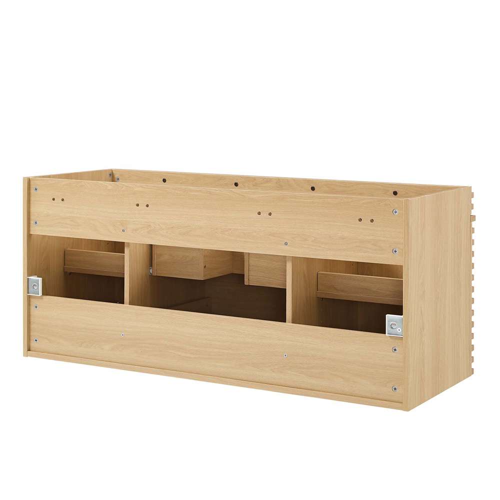 Modway - Render 48in Single Sink Compatible (Not Included) Bathroom Vanity Cabinet - EEI-5866-OAK veiw 6