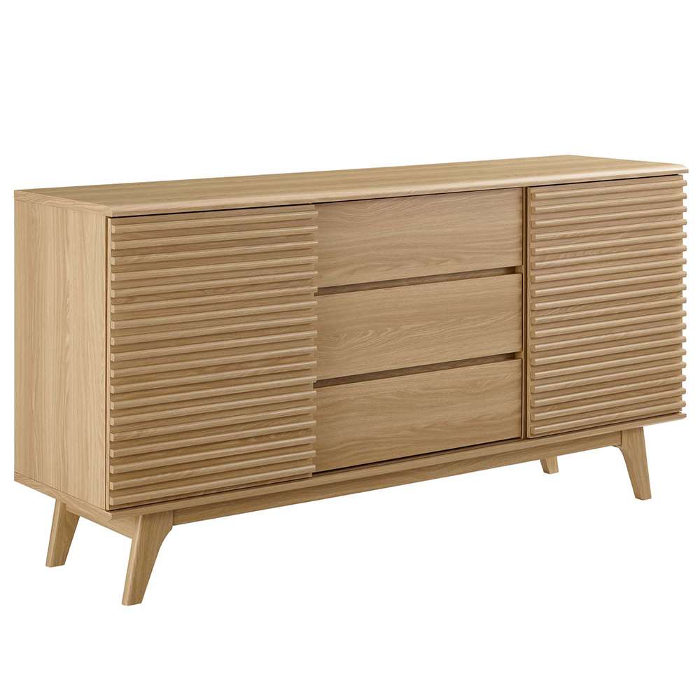 Modway - Render 63in Sideboard Buffet Table or TV Stand - EEI-3344-OAK veiw 1