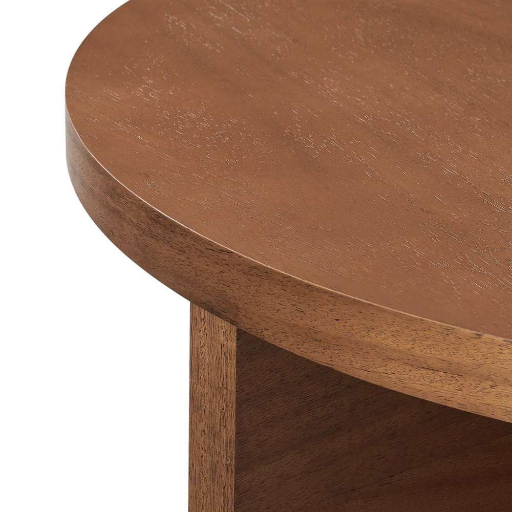Modway - Silas Round Mango Wood Coffee Table - EEI-6580-WAL veiw 5
