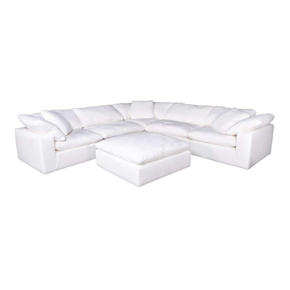 Moes Home - Clay Corner Chair Livesmart Fabric in White - YJ-1000-05 veiw 9
