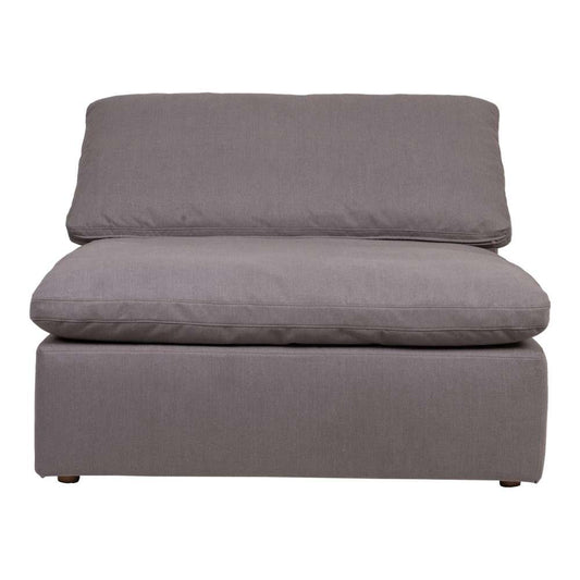 Moes Home - Clay Slipper Chair Livesmart Fabric in Light Grey - YJ-1001-29 veiw 2