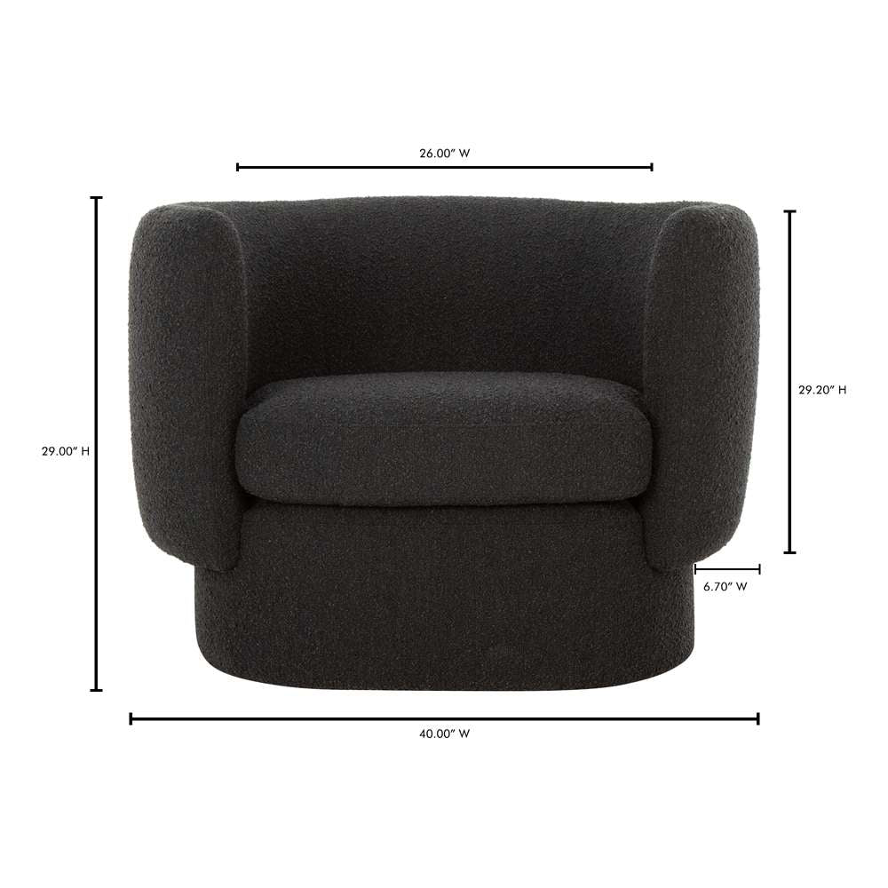 Moes Home - Koba Chair Maya Black - JM-1002-02 veiw 8