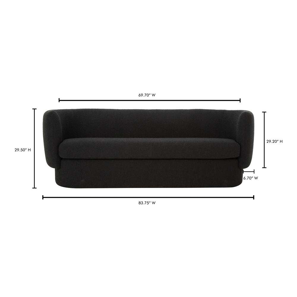 Moes Home - Koba Sofa Maya Black - JM-1001-02 veiw 9